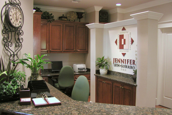 Reception desk